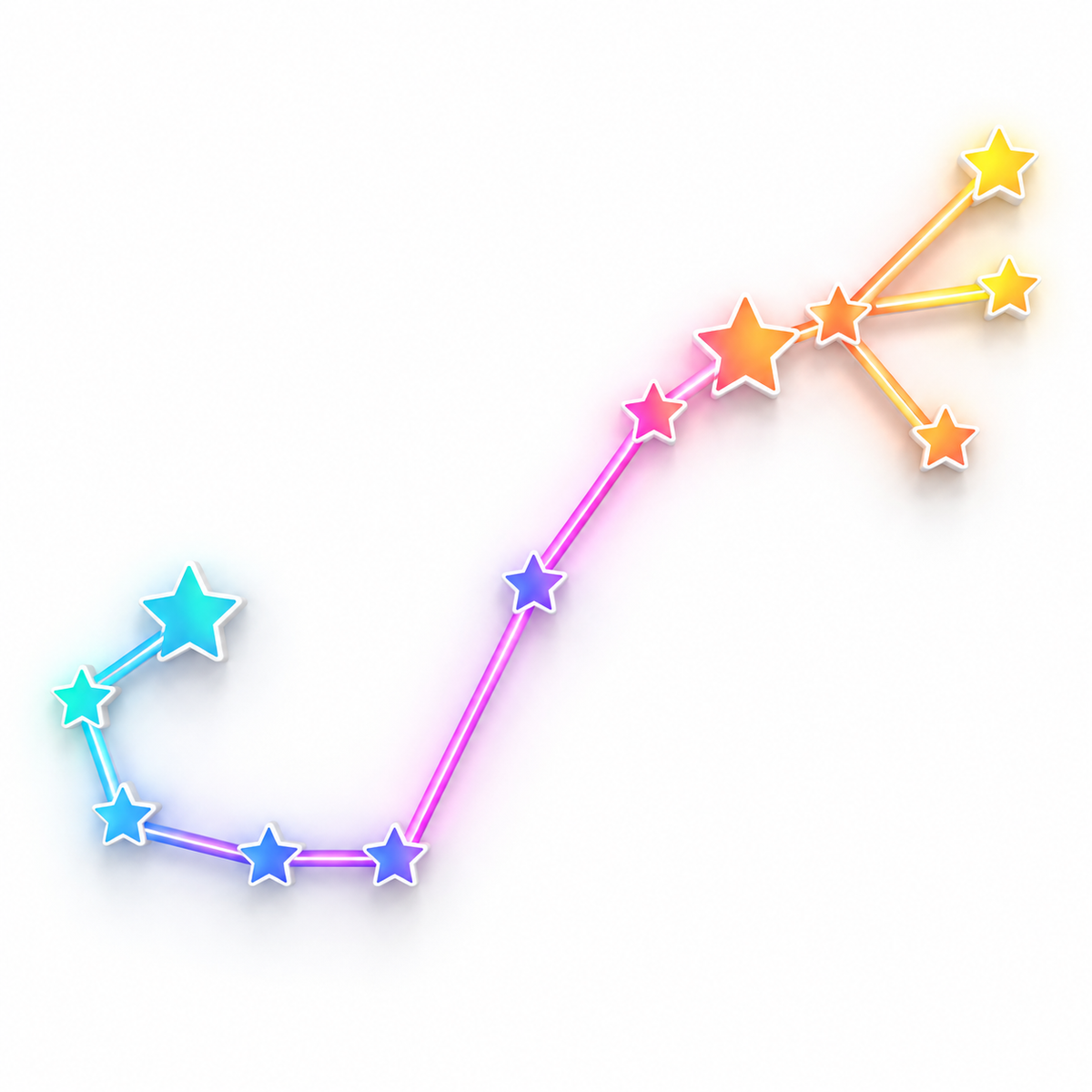 Scorpio Constellation RGB LED Wall Light — Approx. 31.2″