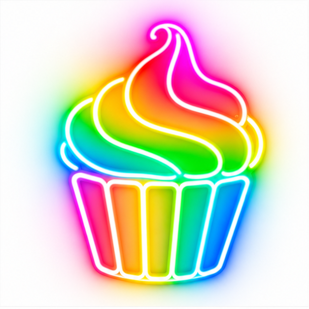 Swirled Cupcake RGB LED Wall Light — 24″ Tall