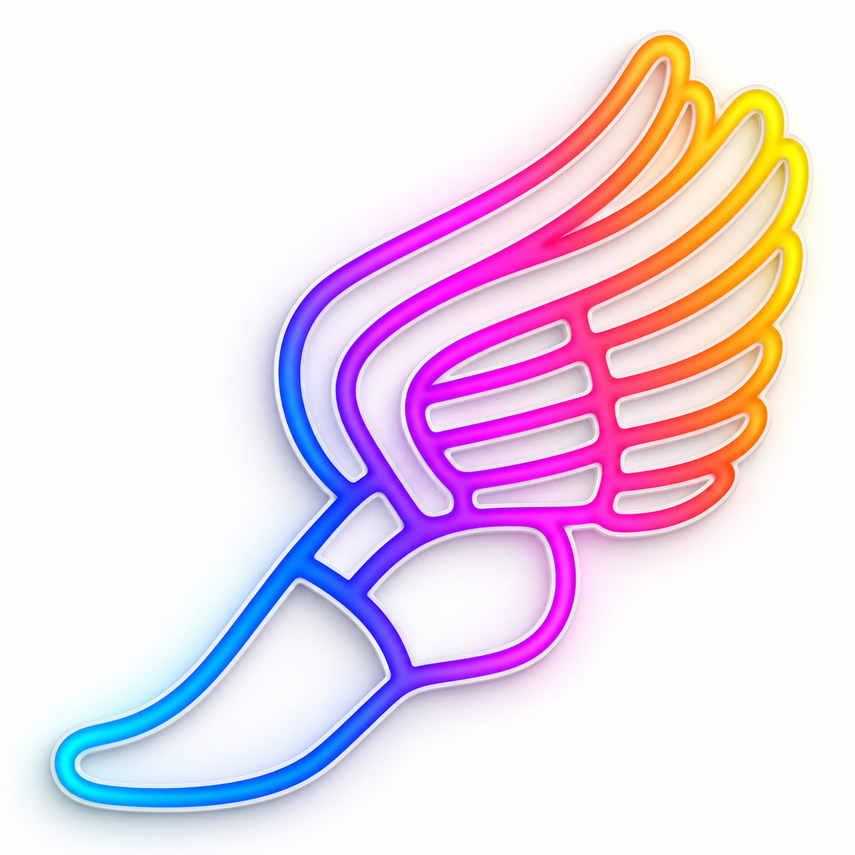 Winged Shoe RGB LED Wall Light — 24″